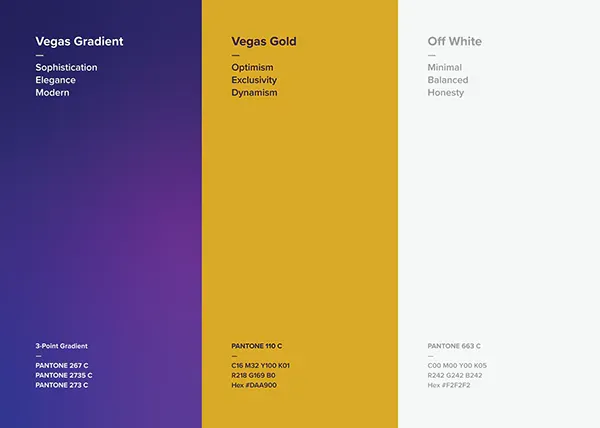 Vegas IV brand color palette