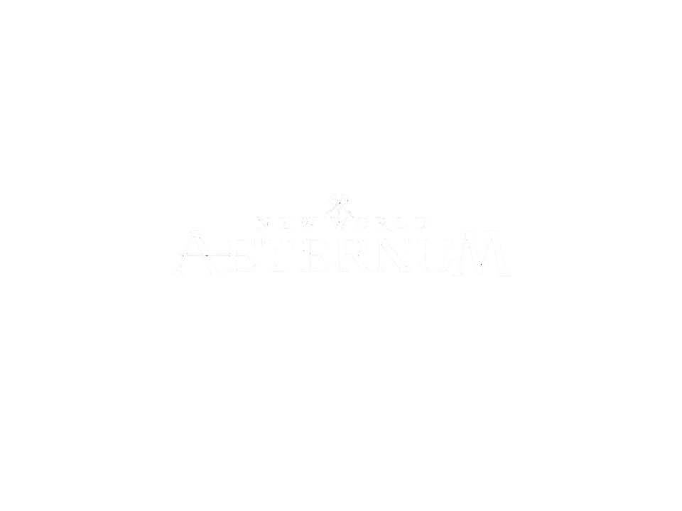 New World Aeternum logo on a dark cover