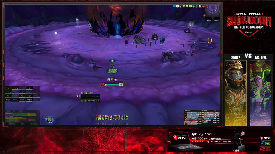 MSI Ny'alotha Showdown broadcast frame